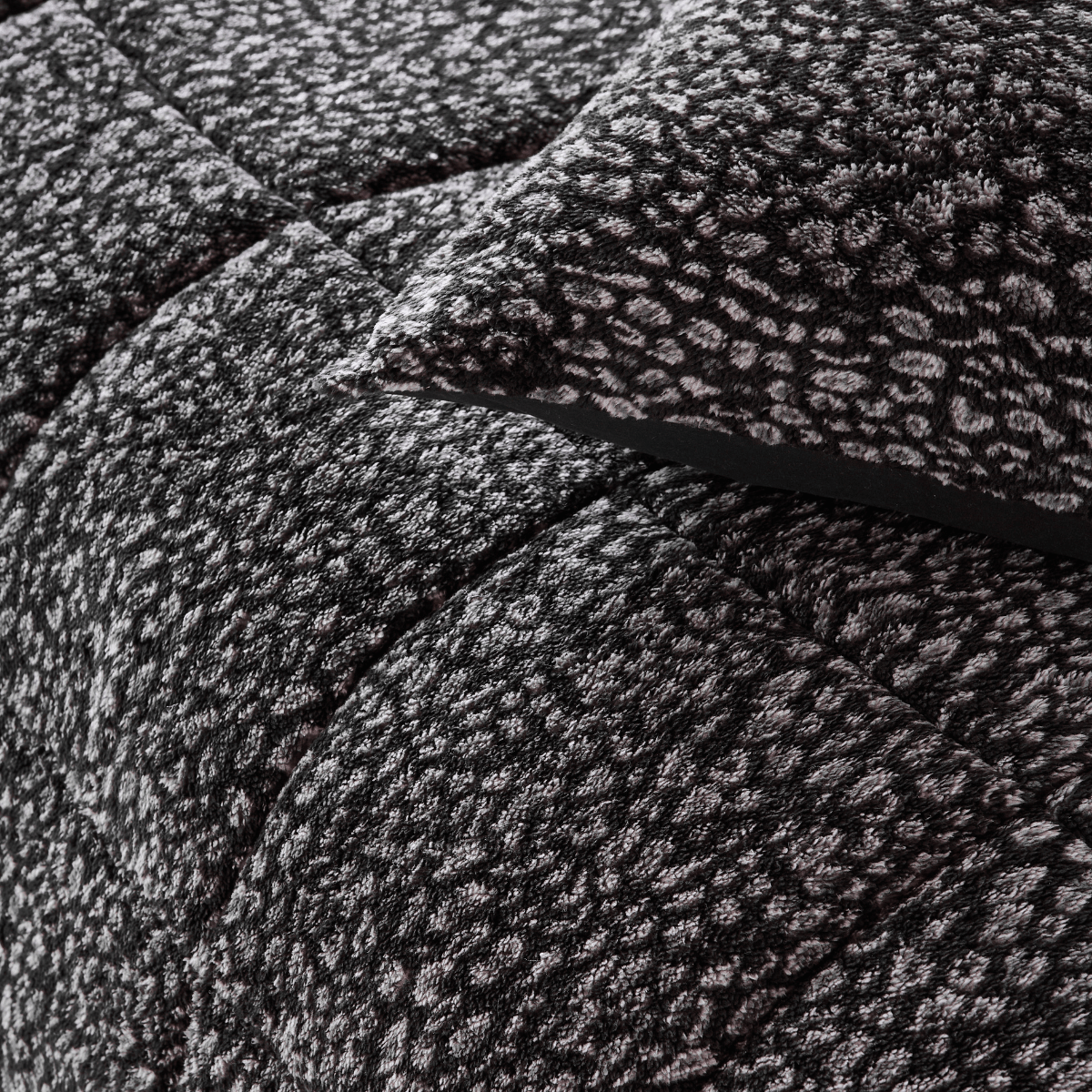 Zelesta Special Teddy Panther Duvet - Anthracite, product view 8