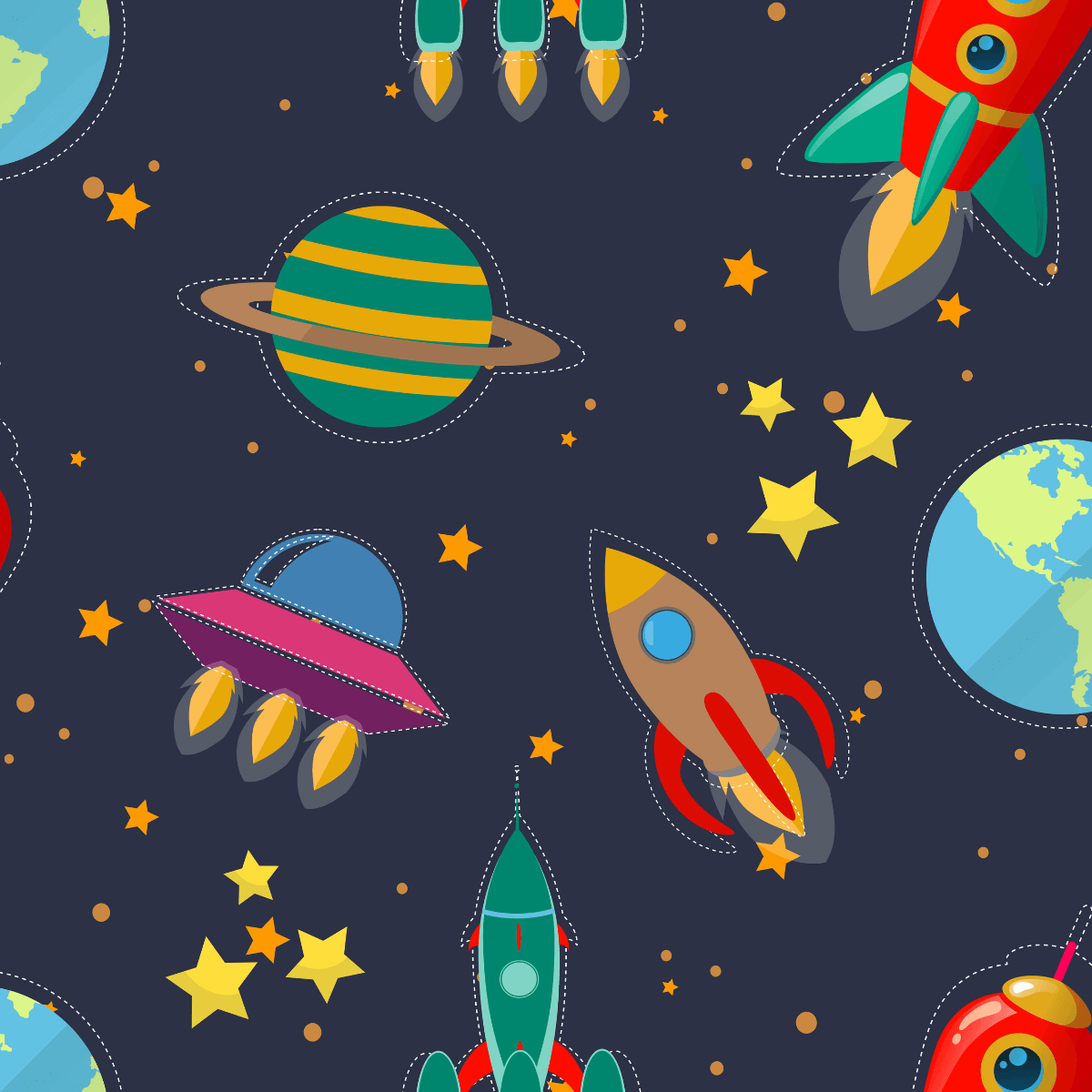Zelesta Comfort Kids Duvet - Space Dream, lifestyle photo in a children's bedroom