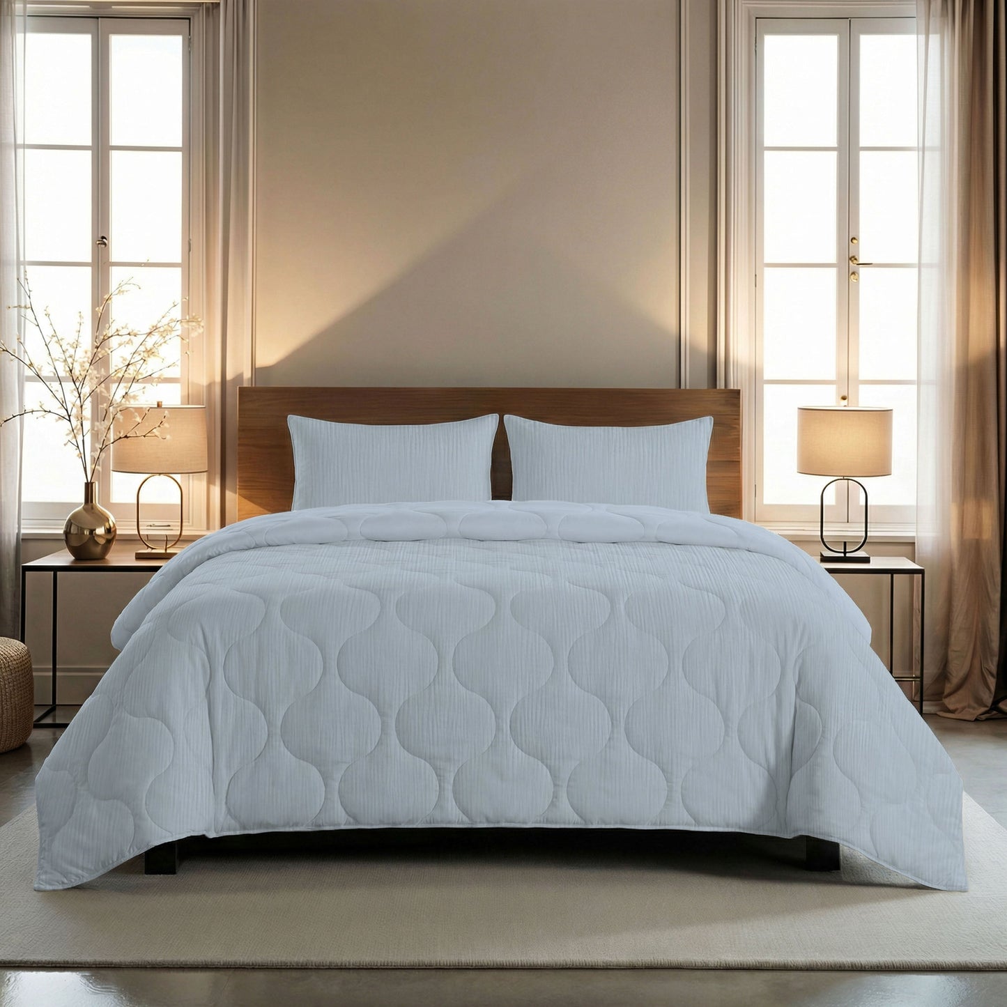 Zelesta Special Muslin Couette Été - Bleu glace clair