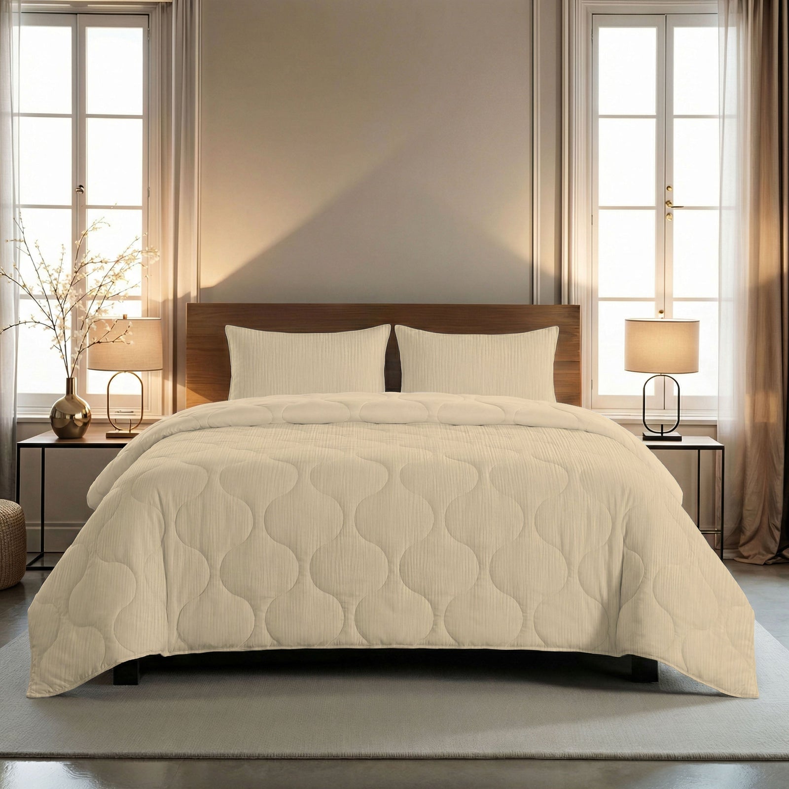 Zelesta Special Muslin Summer Duvet - Soft Butter Yellow, product view 3