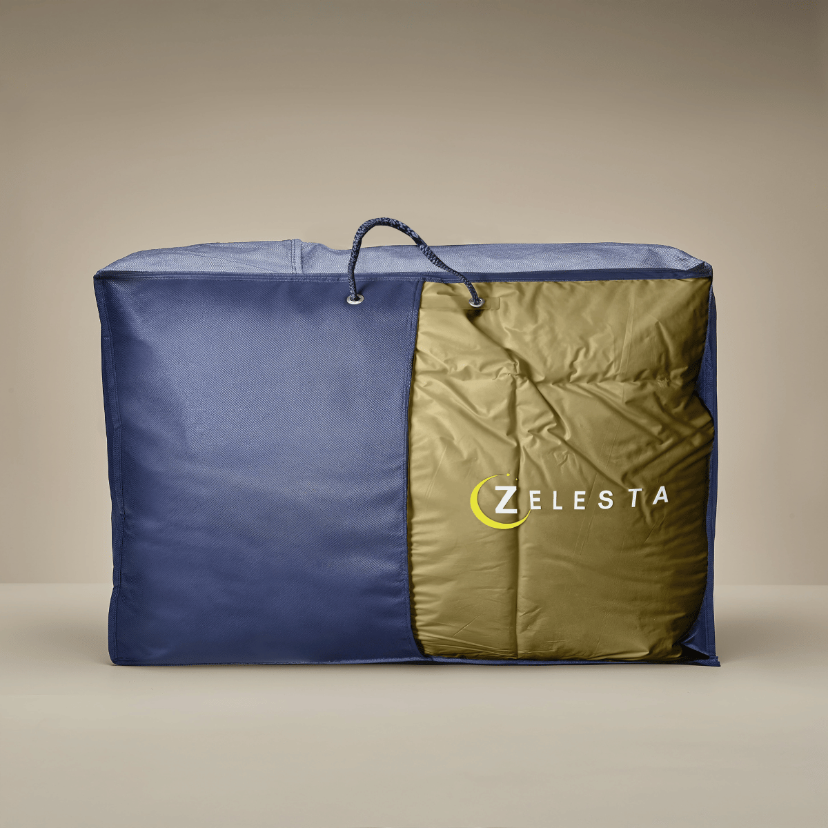 Zelesta Deluxe Uni Satin Cotton Couette - Jaune ocre