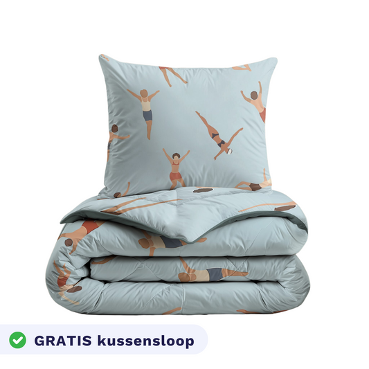 Zelesta Pure Kids Cotton Duvet in Swimmers, main product photo