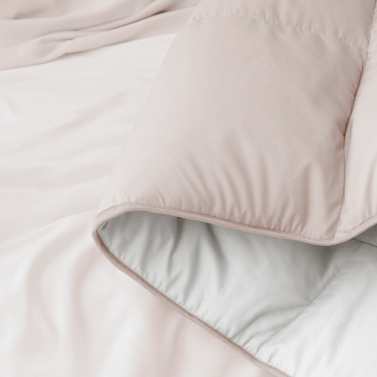 Zelesta Deluxe Duo Percale Cotton Duvet - Silk & Cream