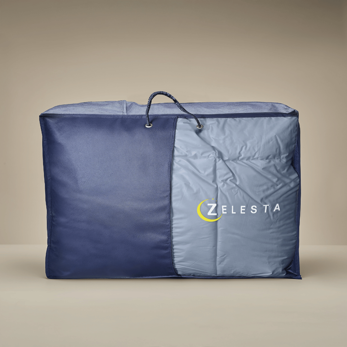 Zelesta Deluxe Duo Percale Cotton Duvet - Dream Blue & Cream