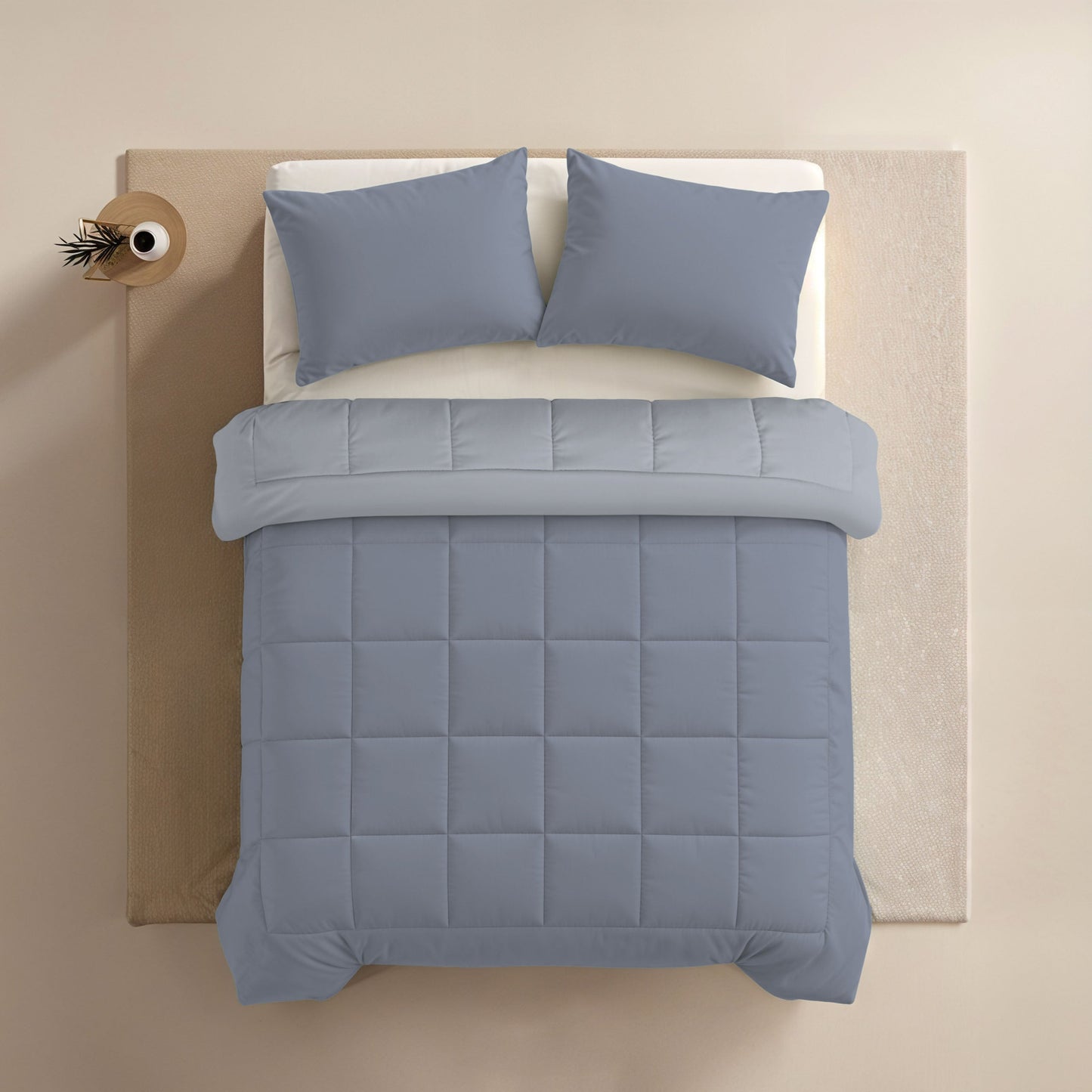 Zelesta Comfort Duo Summer Duvet - Ice Blue & Soft Blue