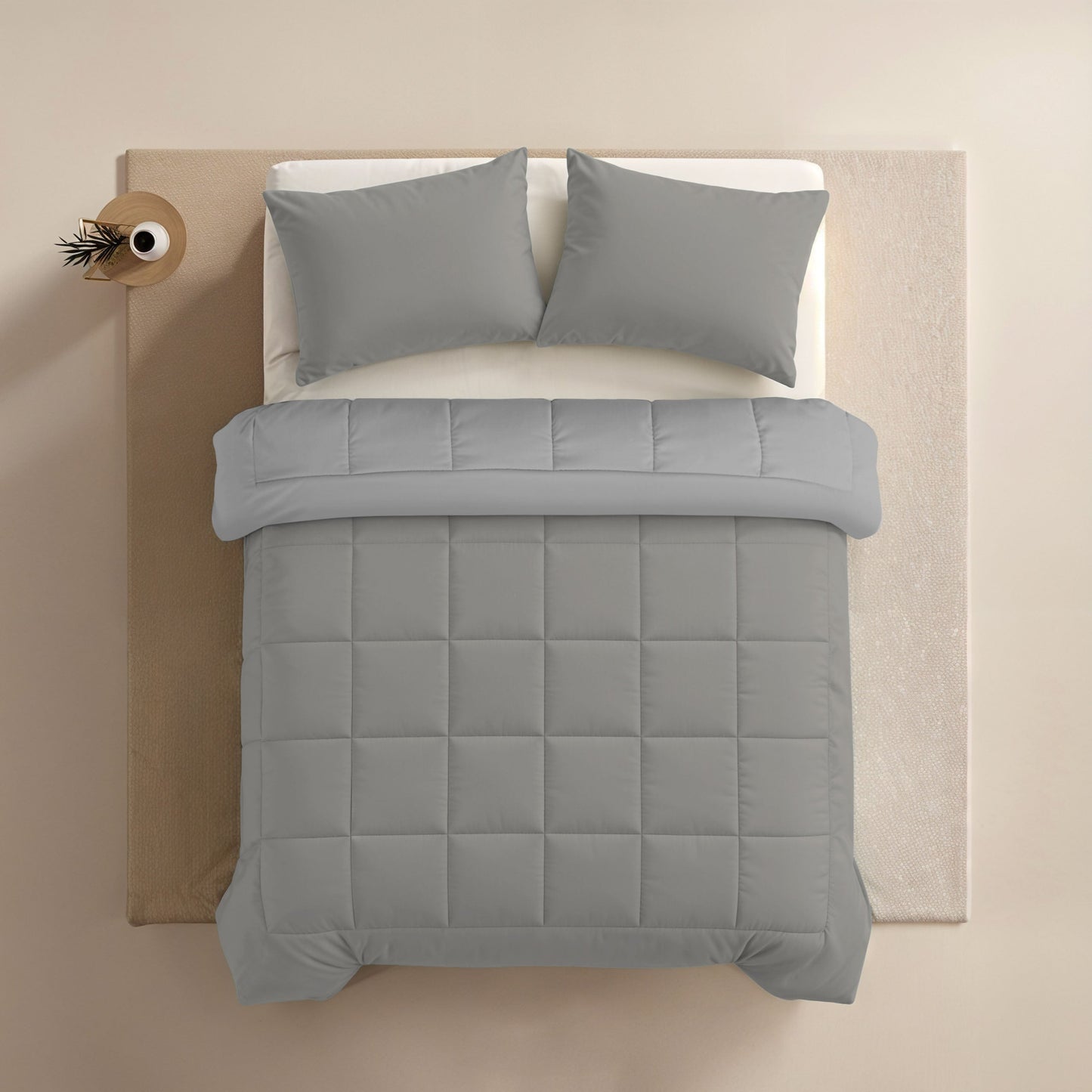Zelesta Comfort Duo Couette Été - Gris & Gris doux