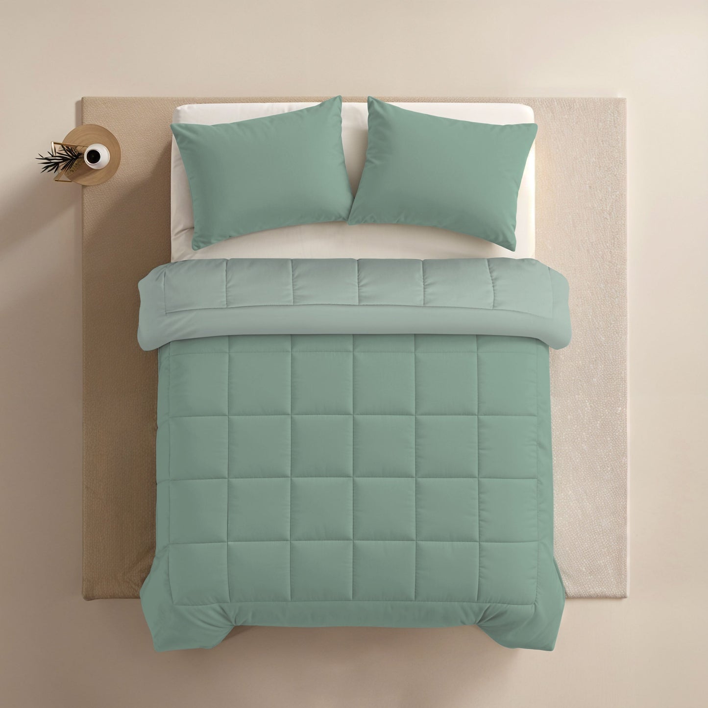 Zelesta Comfort Duo Summer Duvet - Mint Green & Light Green
