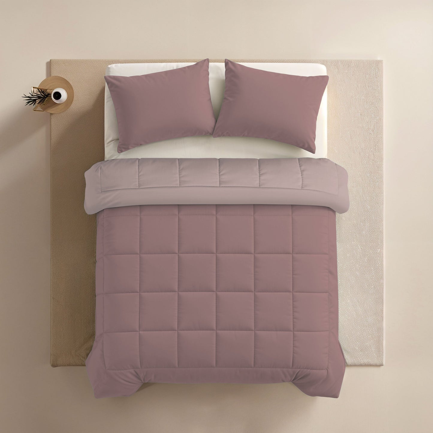 Zelesta Comfort Duo Couette Été - Rose poudré & Rose clair