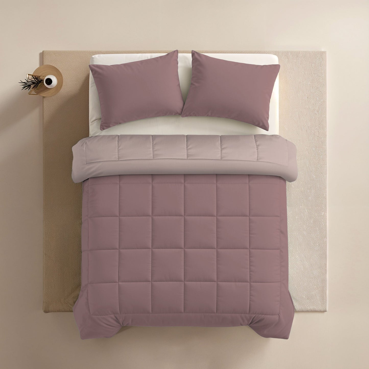 Zelesta Comfort Duo Taie d'oreiller - Rose poussiéreux