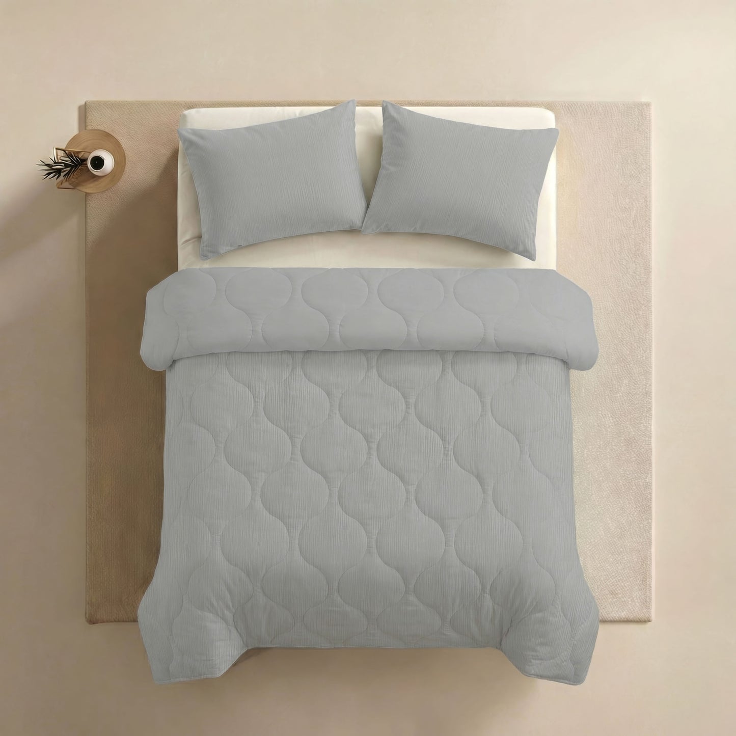 Zelesta Special Muslin Summer Duvet - Light Grey