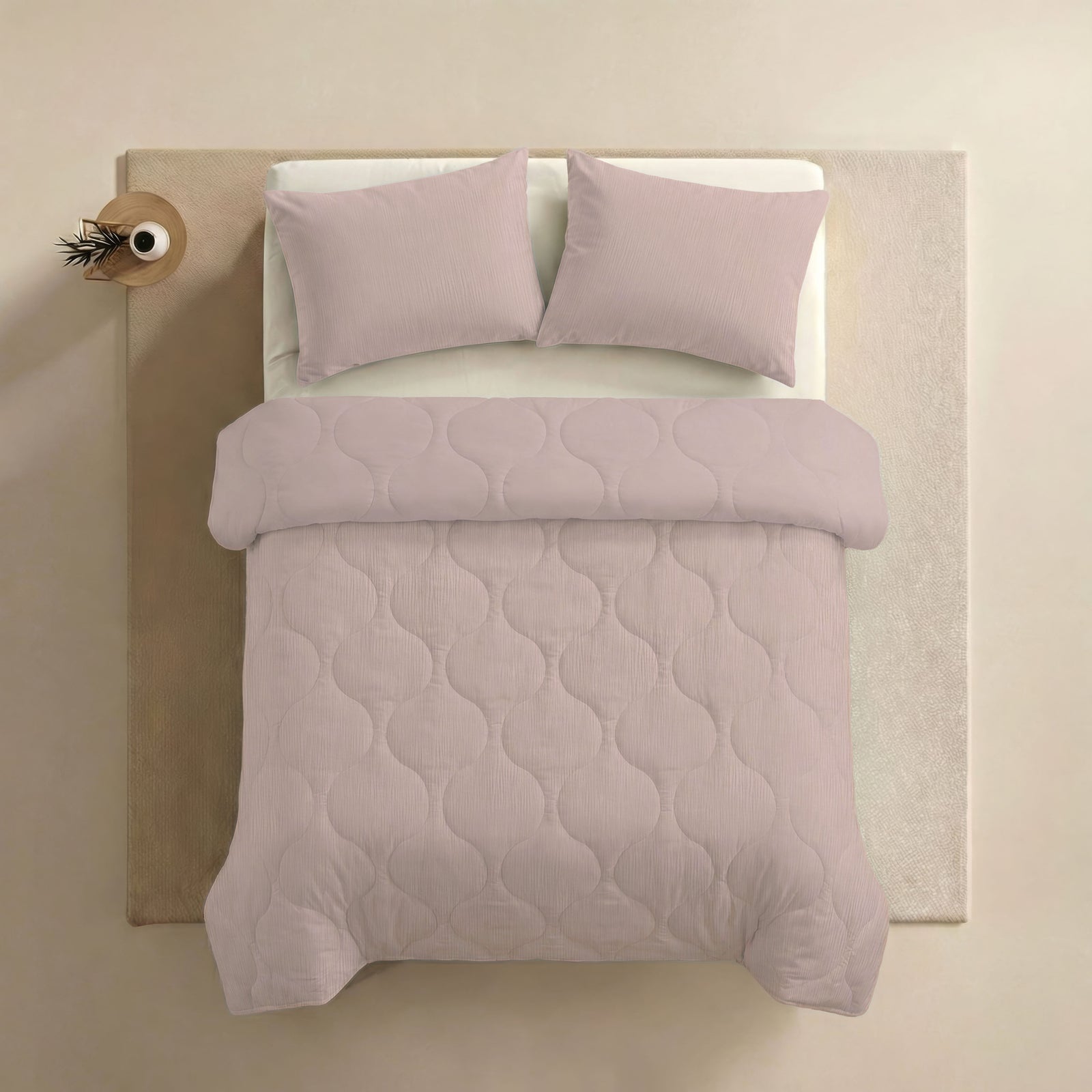 Zelesta Special Muslin Summer Duvet - Soft Pink, product view 4