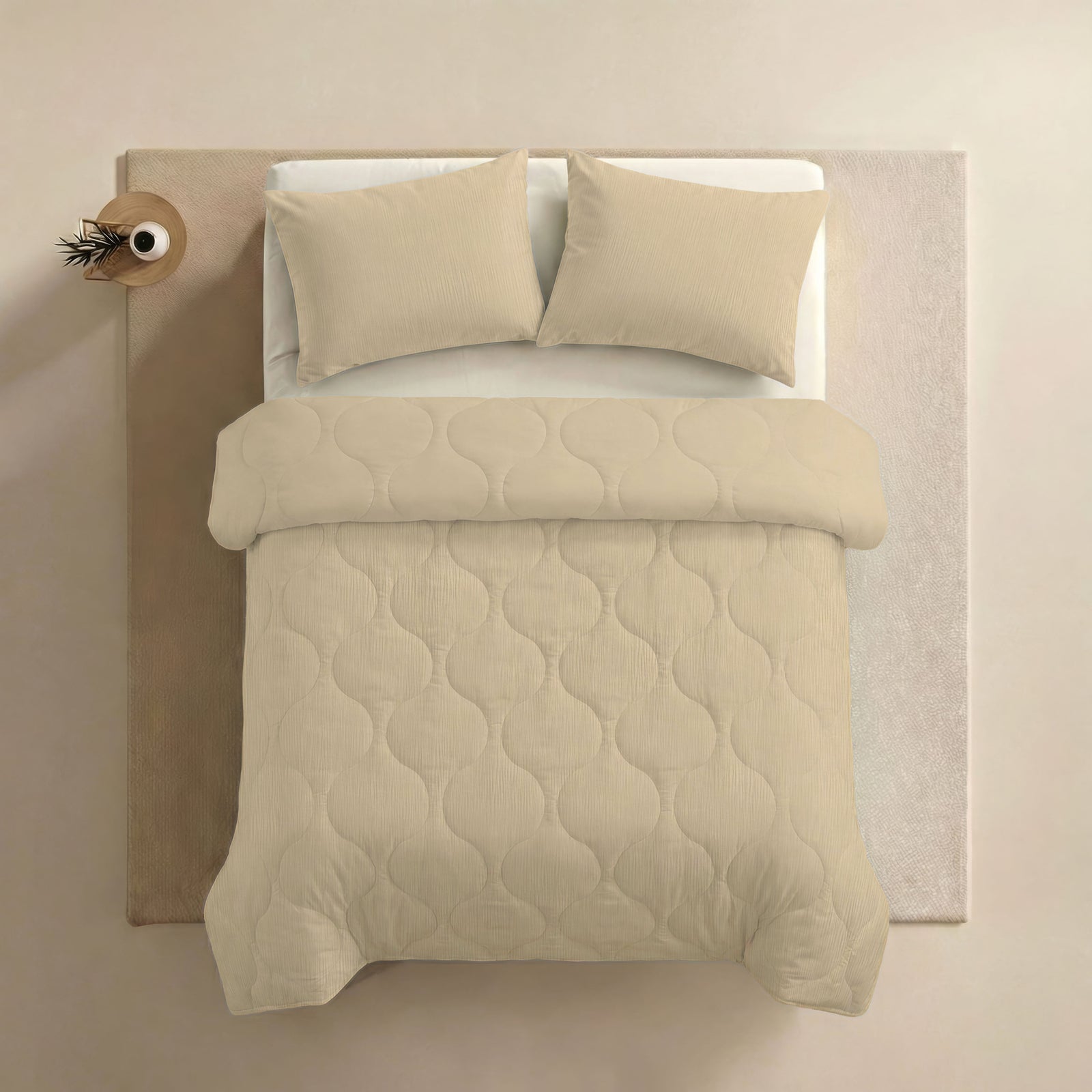 Zelesta Special Muslin Summer Duvet - Soft Butter Yellow, product view 9