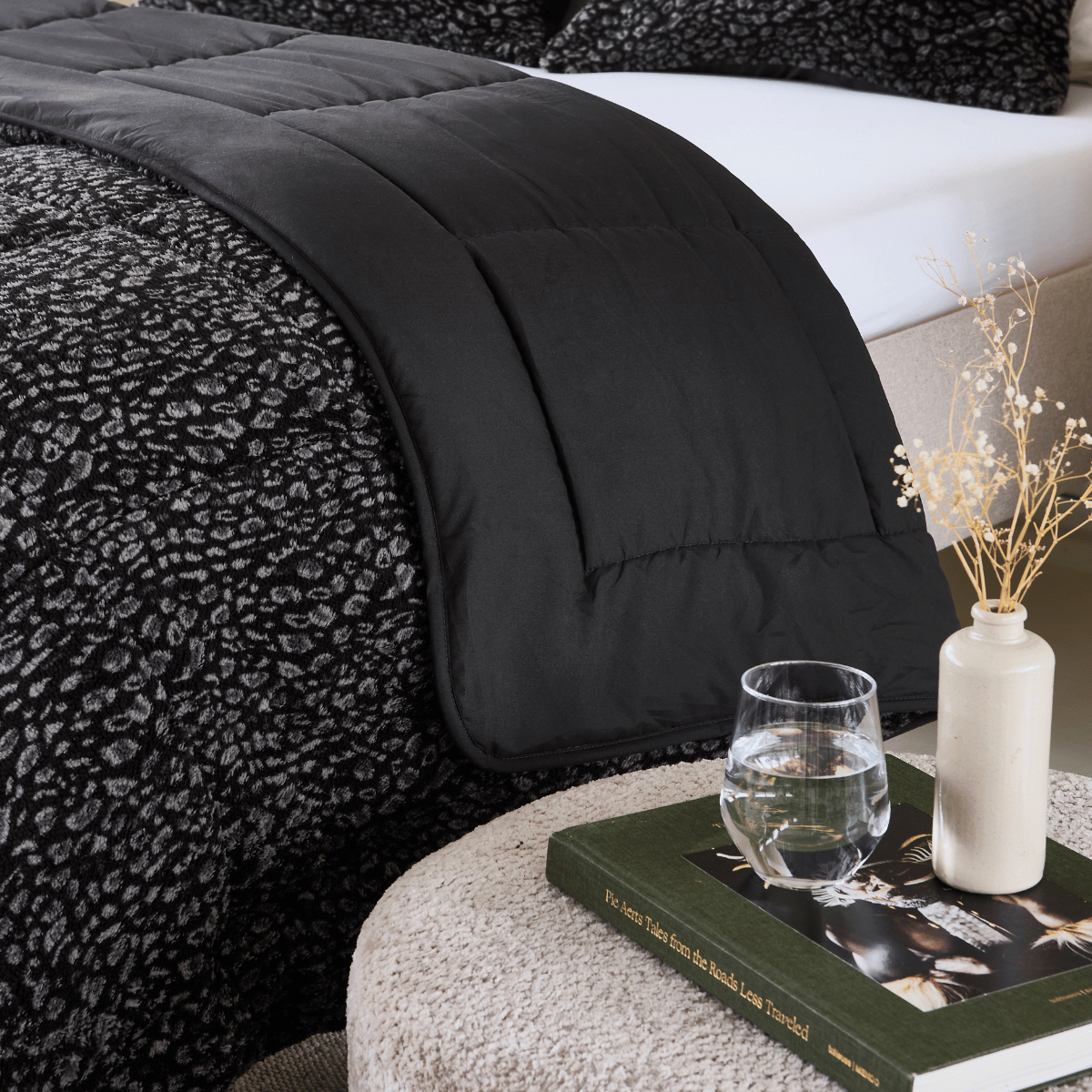 Zelesta Special Teddy Panther Duvet - Anthracite, product view 3