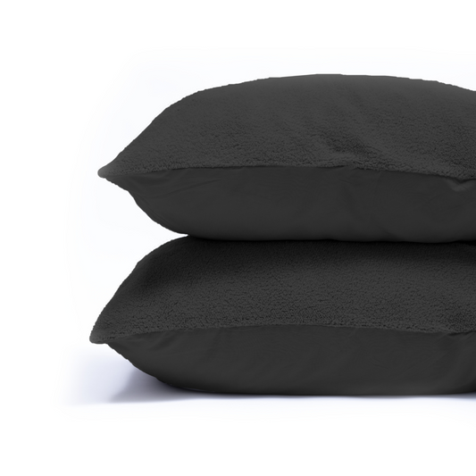 Zelesta Teddy Pillowcase Set Of 2 - Anthracite, product view 2