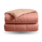 Zelesta Deluxe Duo Percale Katoenen Dekbed - Zalm & Perzik
