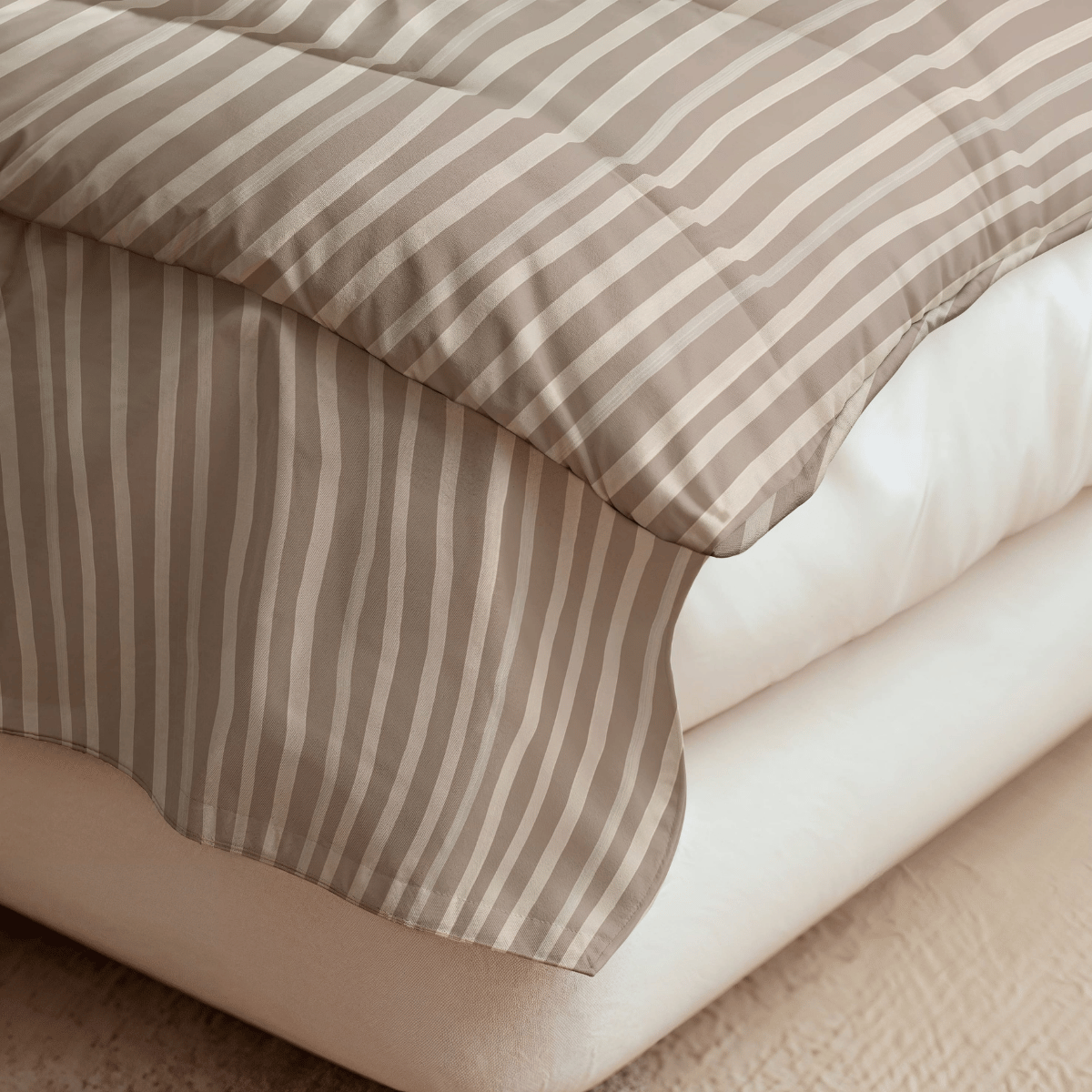 Zelesta Pure Design Cotton Duvet - Brown Stripes
