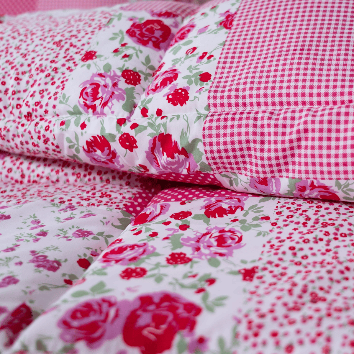 Zelesta Comfort Design 4-Season Duvet - Patchwork Pink image
