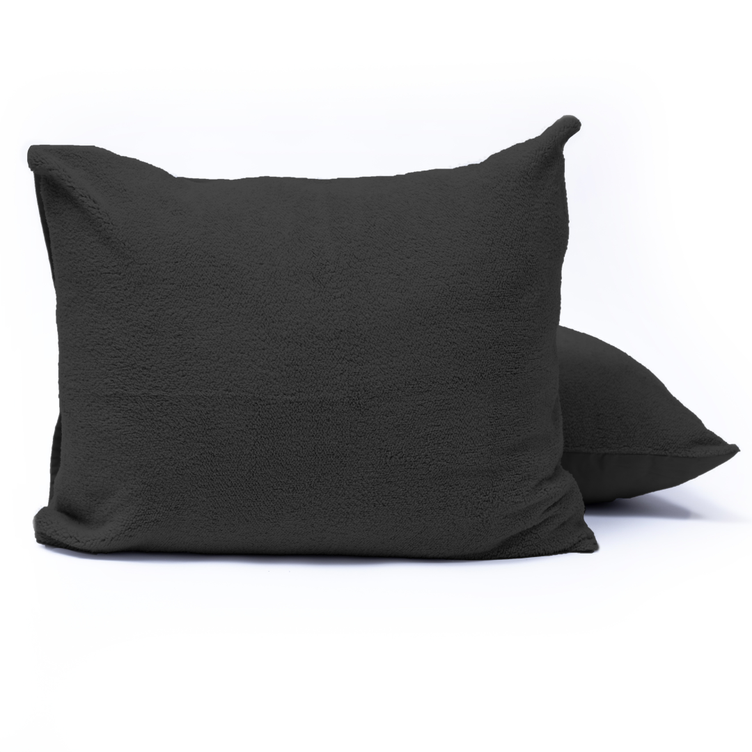 Zelesta Teddy Pillowcase Set Of 2 - Anthracite