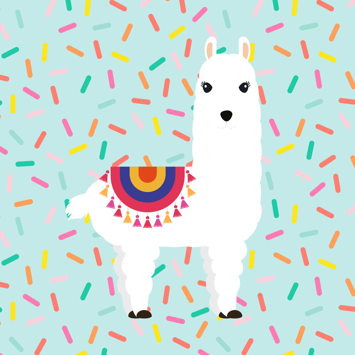 Zelesta Comfort Kids Couette - Lama de fête