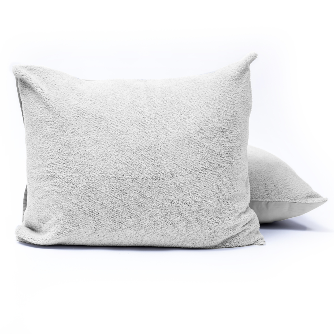 Zelesta Teddy Pillowcase Set Of 2 - Grey