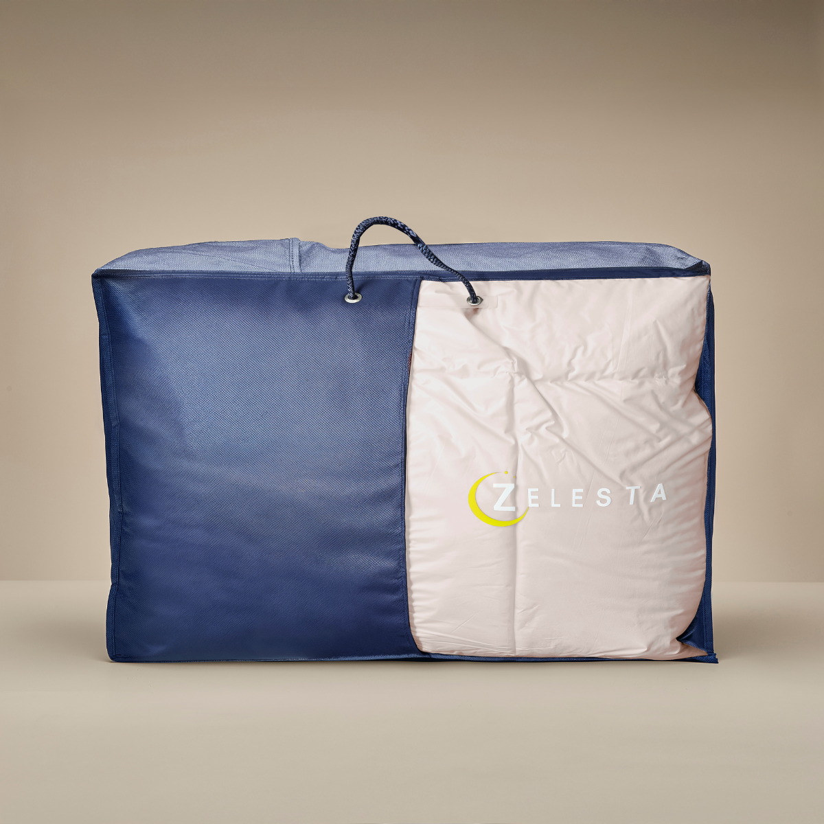 Zelesta Deluxe Duo Percale Cotton Duvet - Silk & Cream
