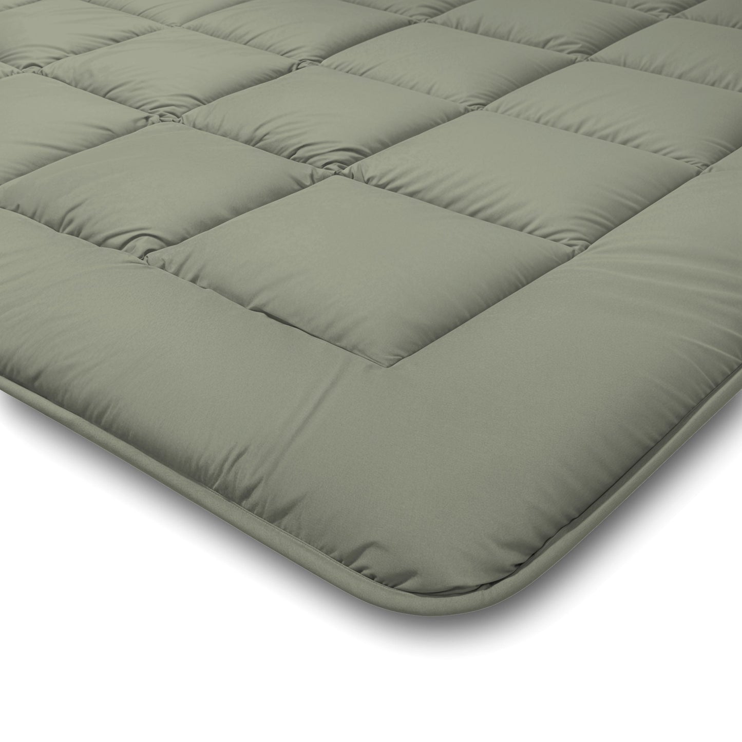 Zelesta Comfort Duo Couette - Vert olive & Crème