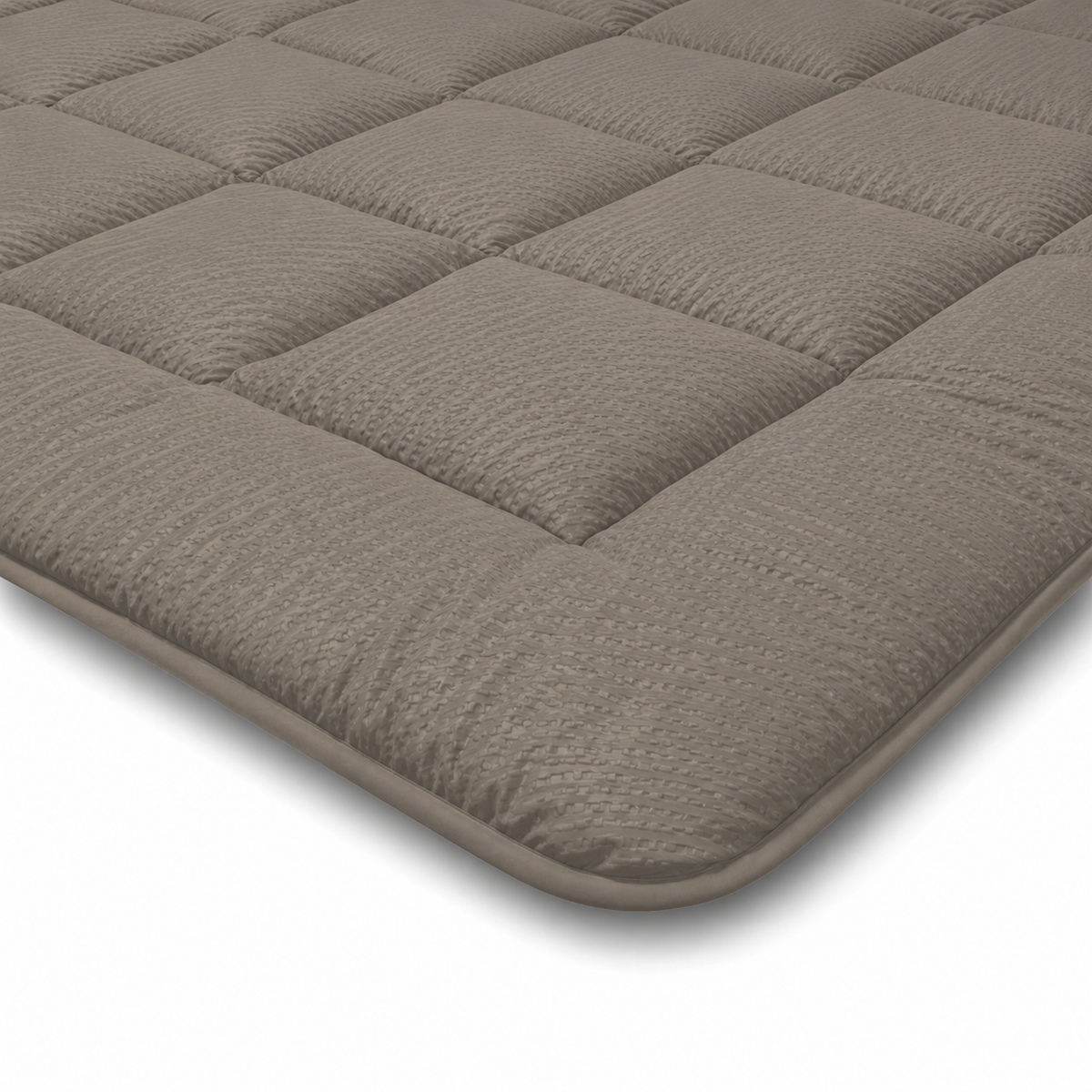 Zelesta Comfort Structure Seersucker Dekbed - Taupe & Beige
