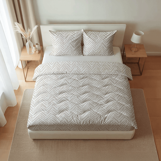 Zelesta Pure Design Taies d'Oreiller Coton - Set de 2 - Ethnic Cream