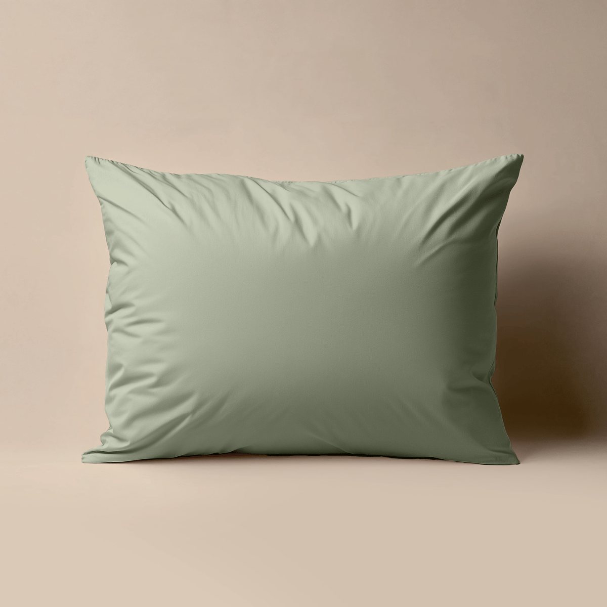 Zelesta Deluxe Percale Cotton Pillowcase Set Of 2 - Olive Green, product view 2