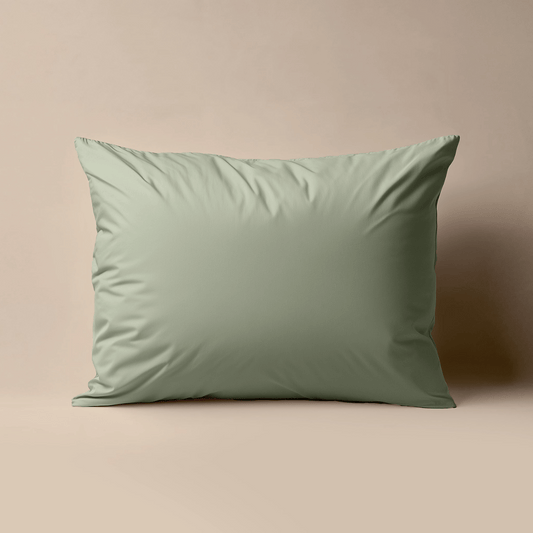 Zelesta Deluxe Percale Cotton Pillowcase Set Of 2 - Olive Green, product view 2