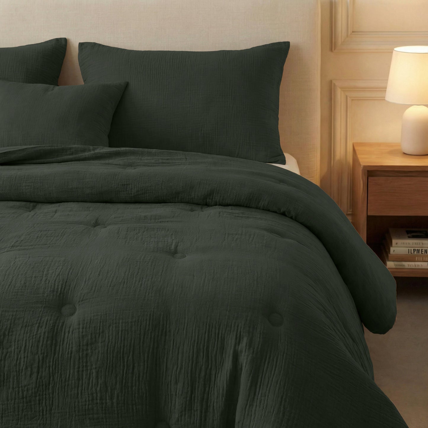Zelesta Deluxe katoenen mousseline dekbed - groen