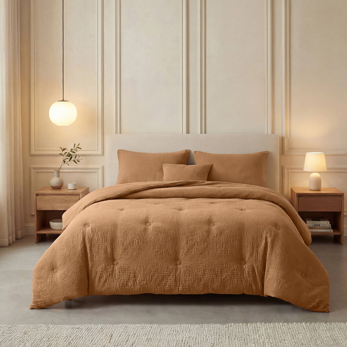 Zelesta Deluxe katoenen mousseline dekbed - Terra