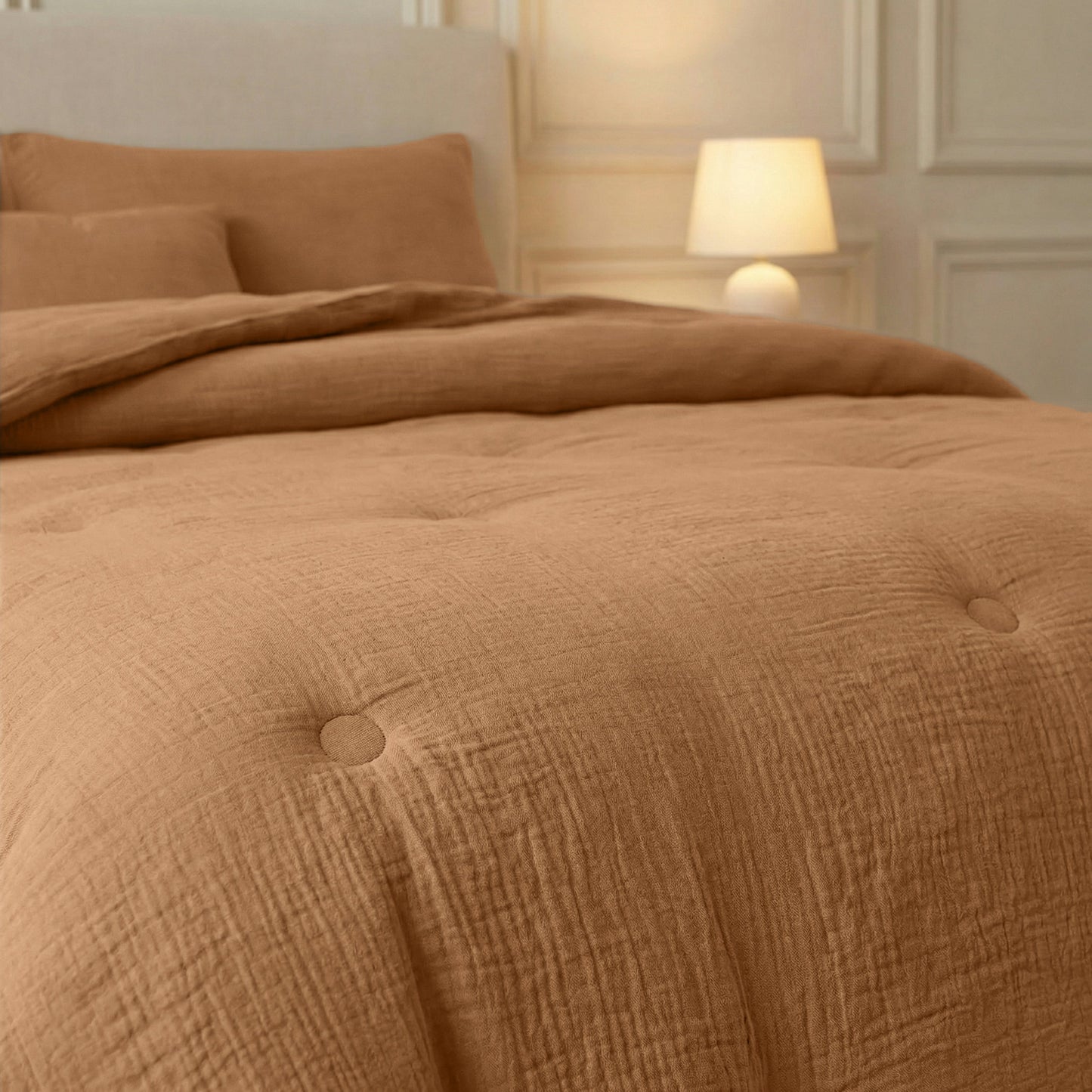 Zelesta Deluxe katoenen mousseline dekbed - Terra