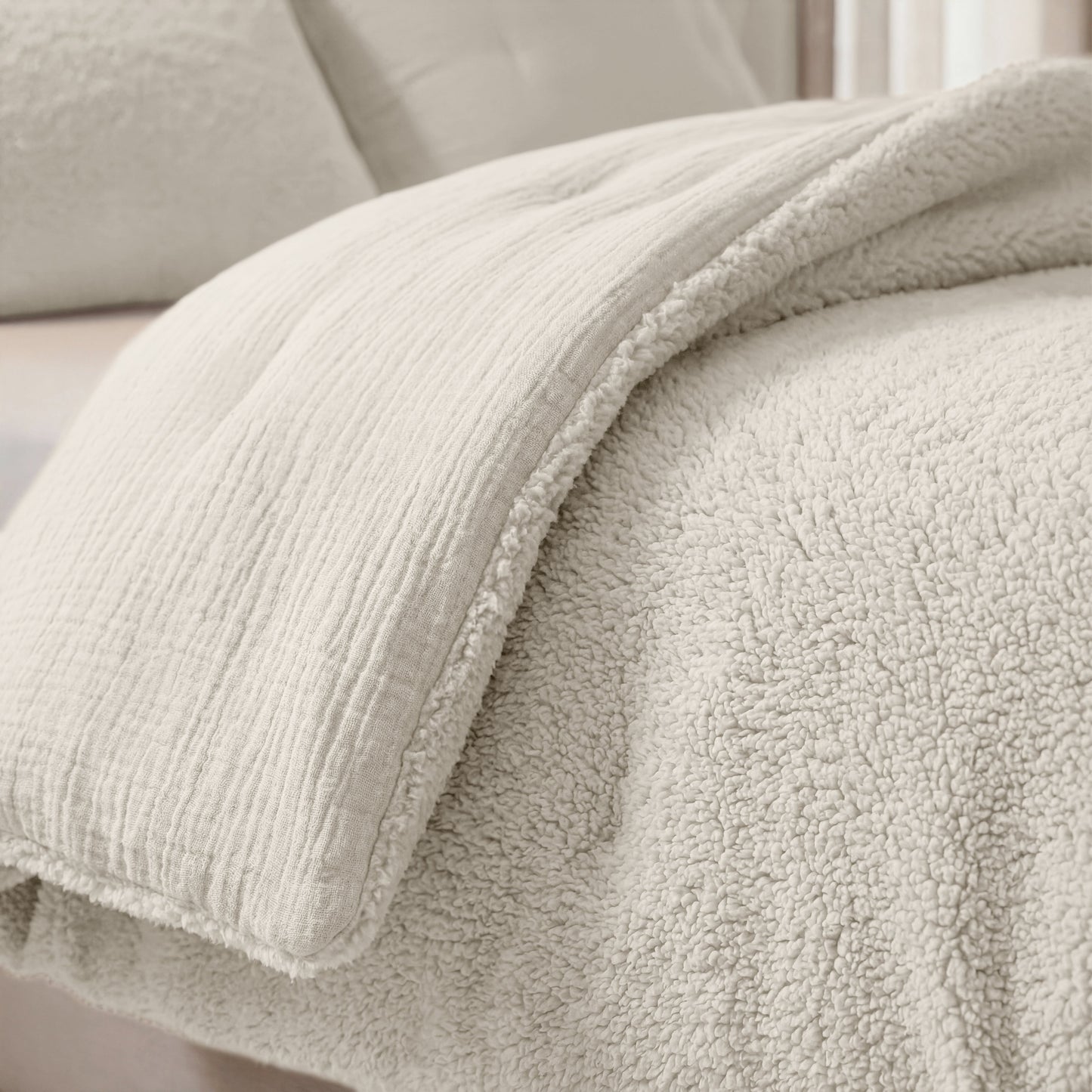 Zelesta Special Teddy Cotton Muslin Couette - Beige
