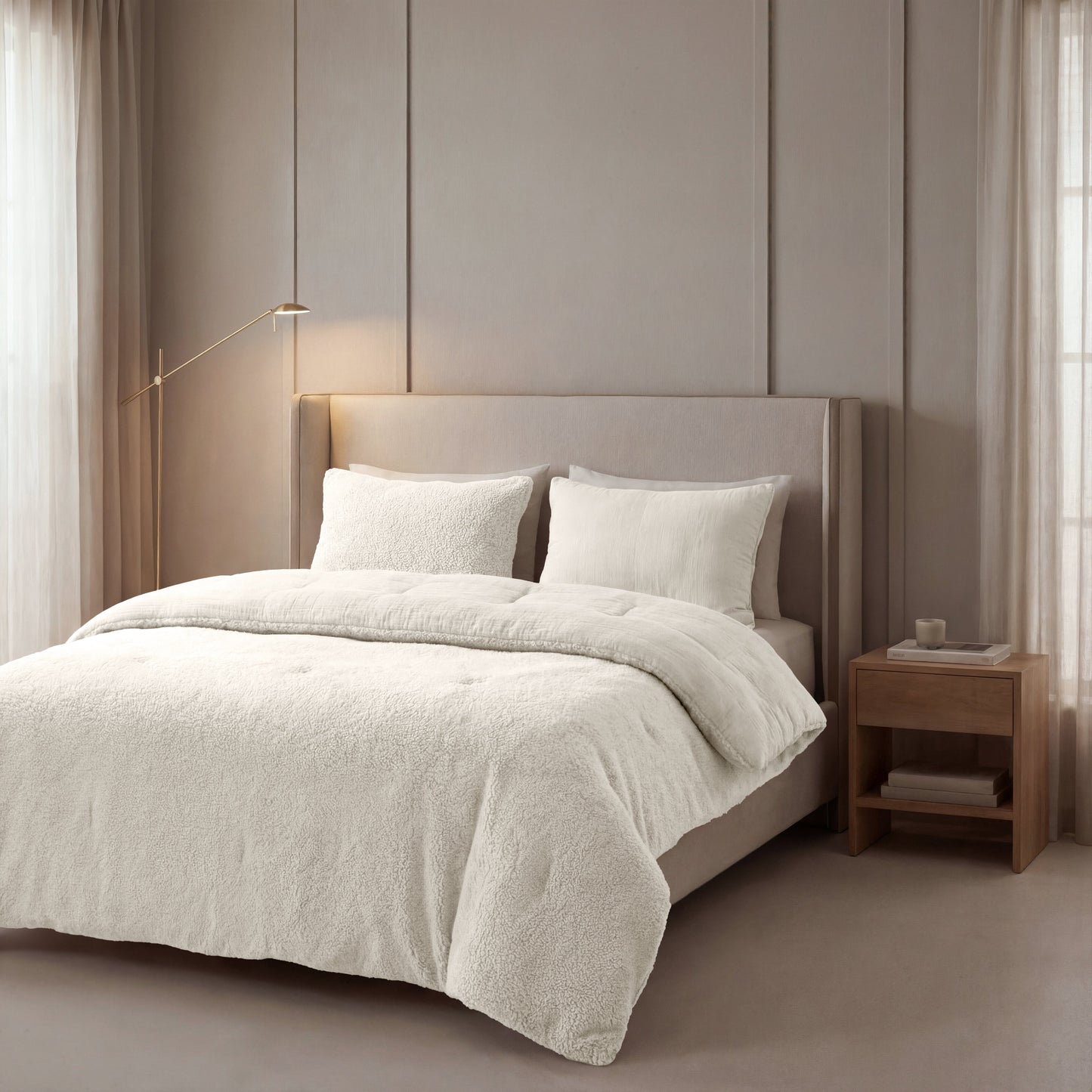 Zelesta Special Teddy Cotton Muslin Couette - Beige