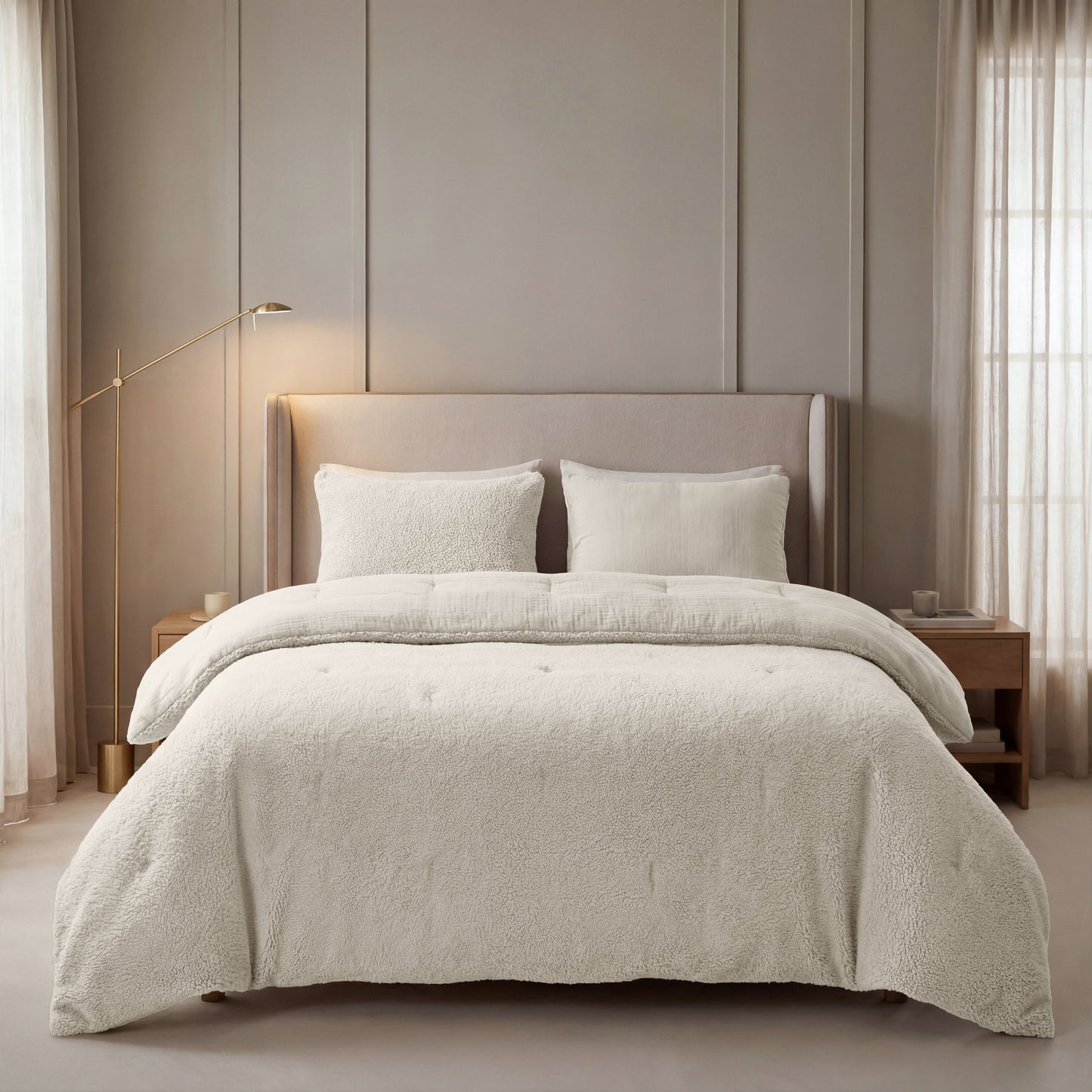 Zelesta Special Teddy Cotton Muslin Couette - Beige