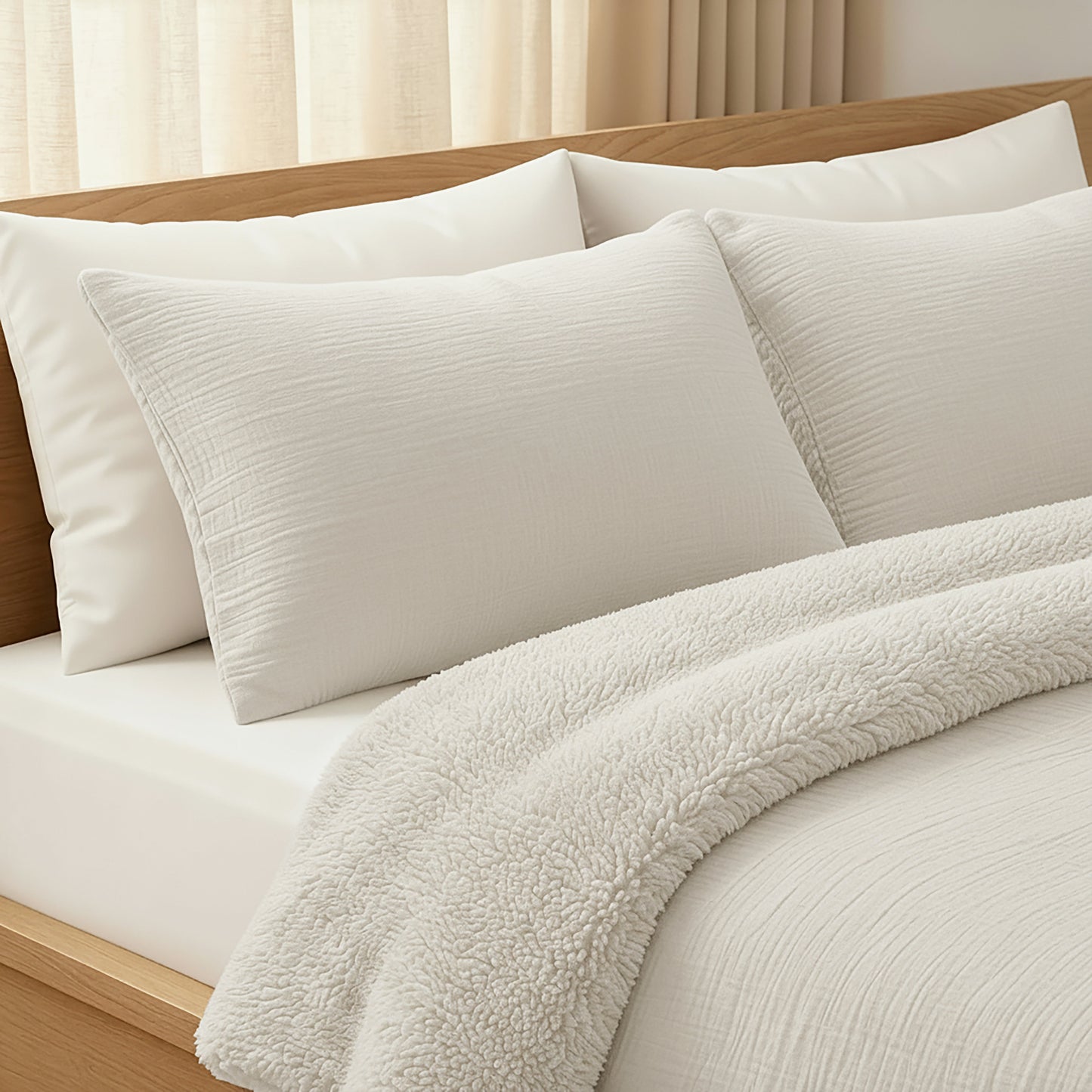 Zelesta Special Teddy Cotton Muslin Couette - Beige