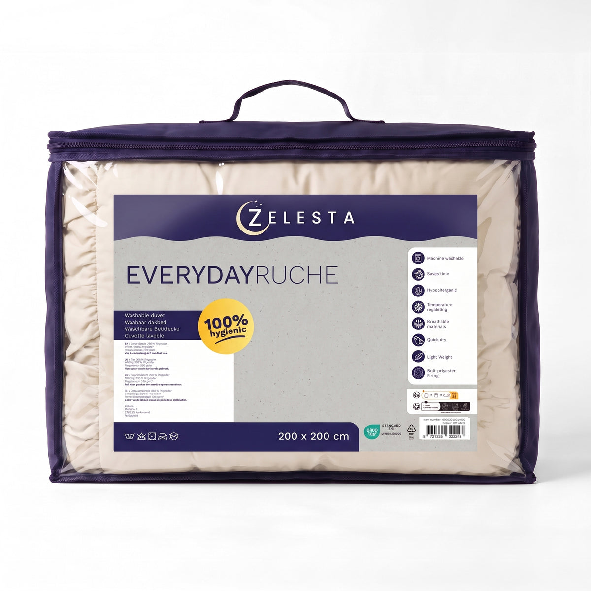 Zelesta Everyday Ruffles Duvet - Off White