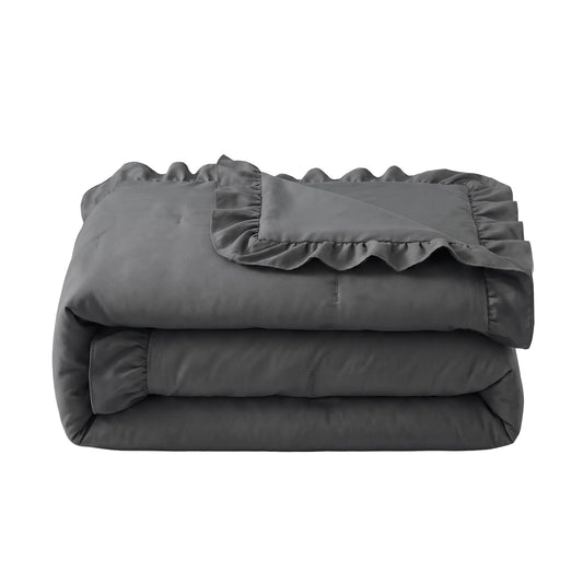 Zelesta Everyday Ruffles Duvet - Anthracite