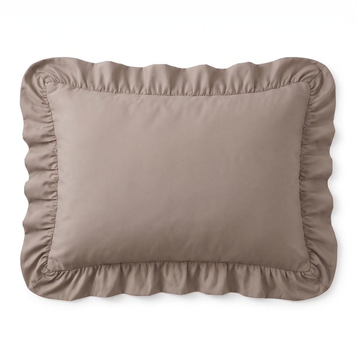 Zelesta Everyday Ruffles Pillowcase Set Of 2 - Khaki