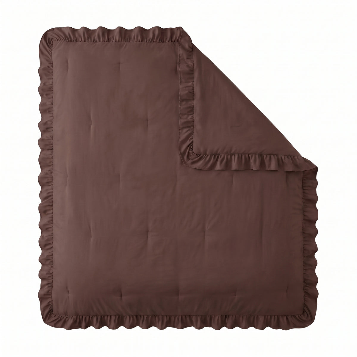 Zelesta Everyday Ruffles Duvet - Peppercorn Brown