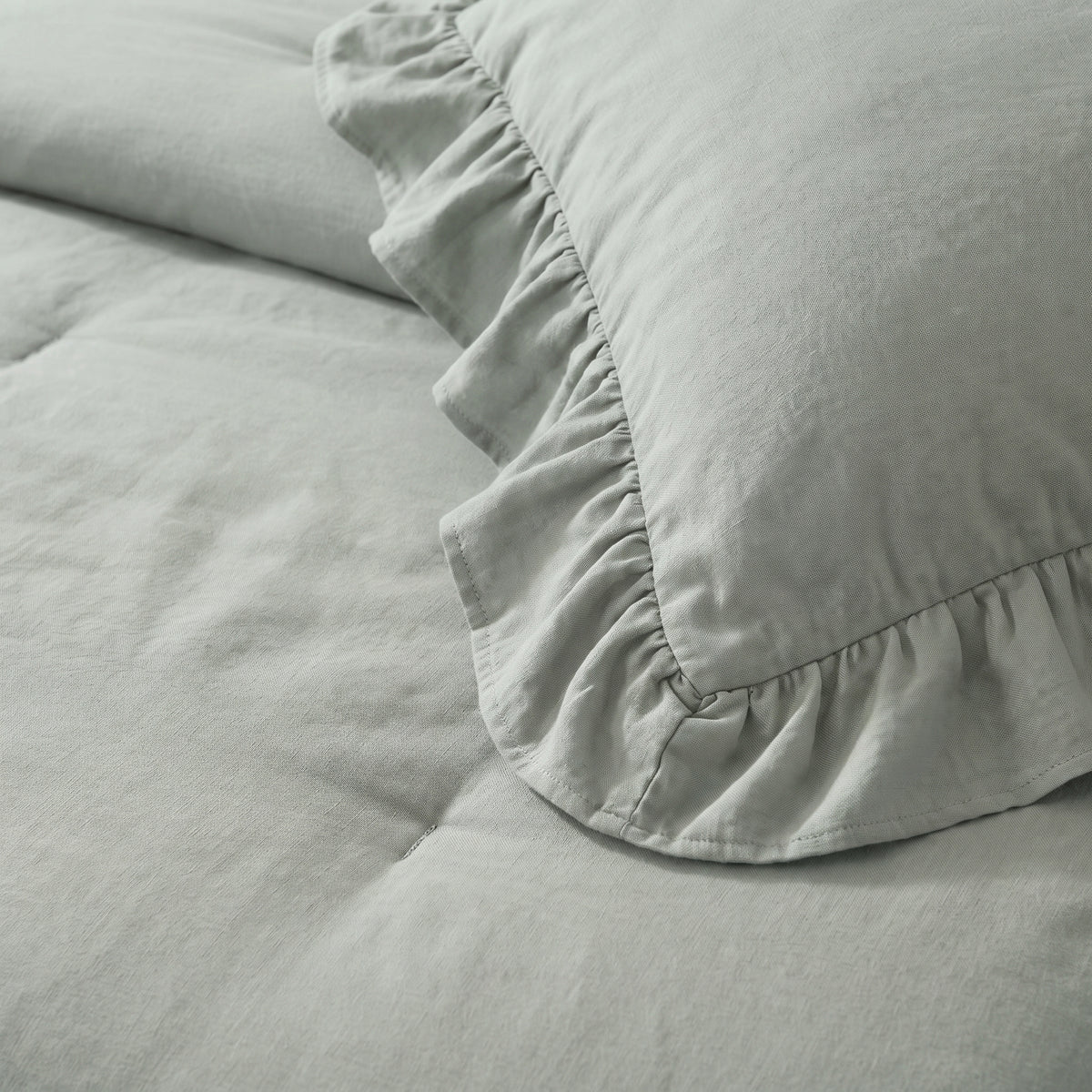 Zelesta Everyday Ruffles Duvet - Sea Foam Green