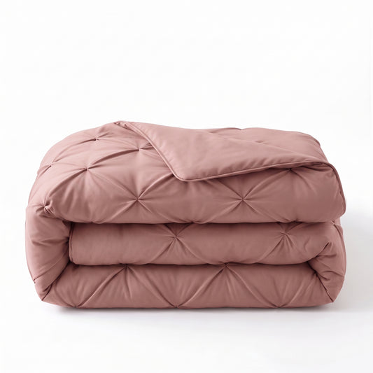 Zelesta Everyday Pintuck Duvet - Dusty Pink