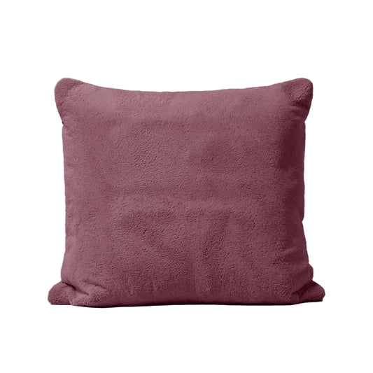 Zelesta Teddy Taies d'oreiller Lot de 2 - Rouge Bordeaux