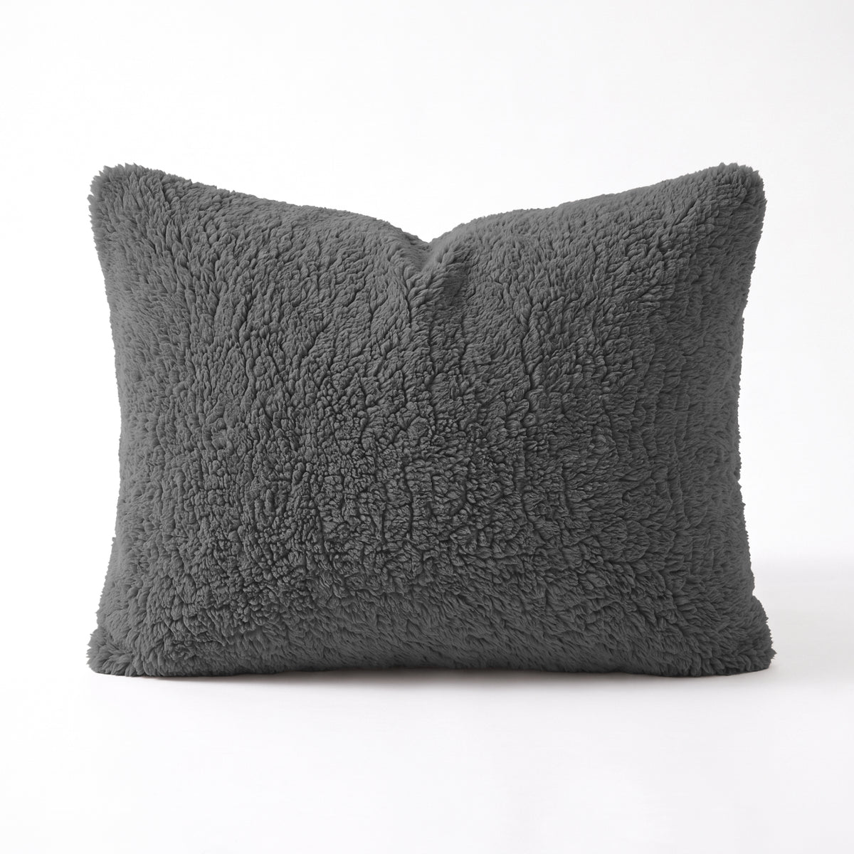 Zelesta Special Teddy Chenille Kussensloop Set Van 2 - Antraciet