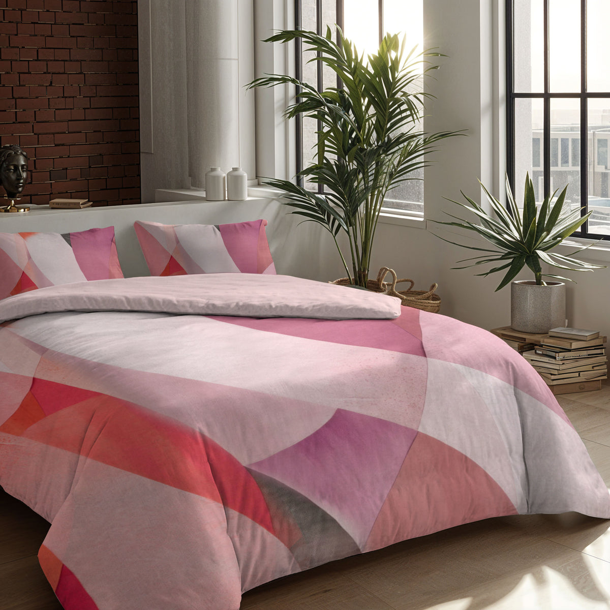 Couette Zelesta Comfort Design Sans Coutures - Colour Block Pink