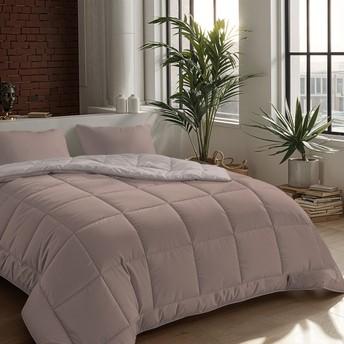 Zelesta Comfort Duo 4-Season Duvet - Pink & Light Pink