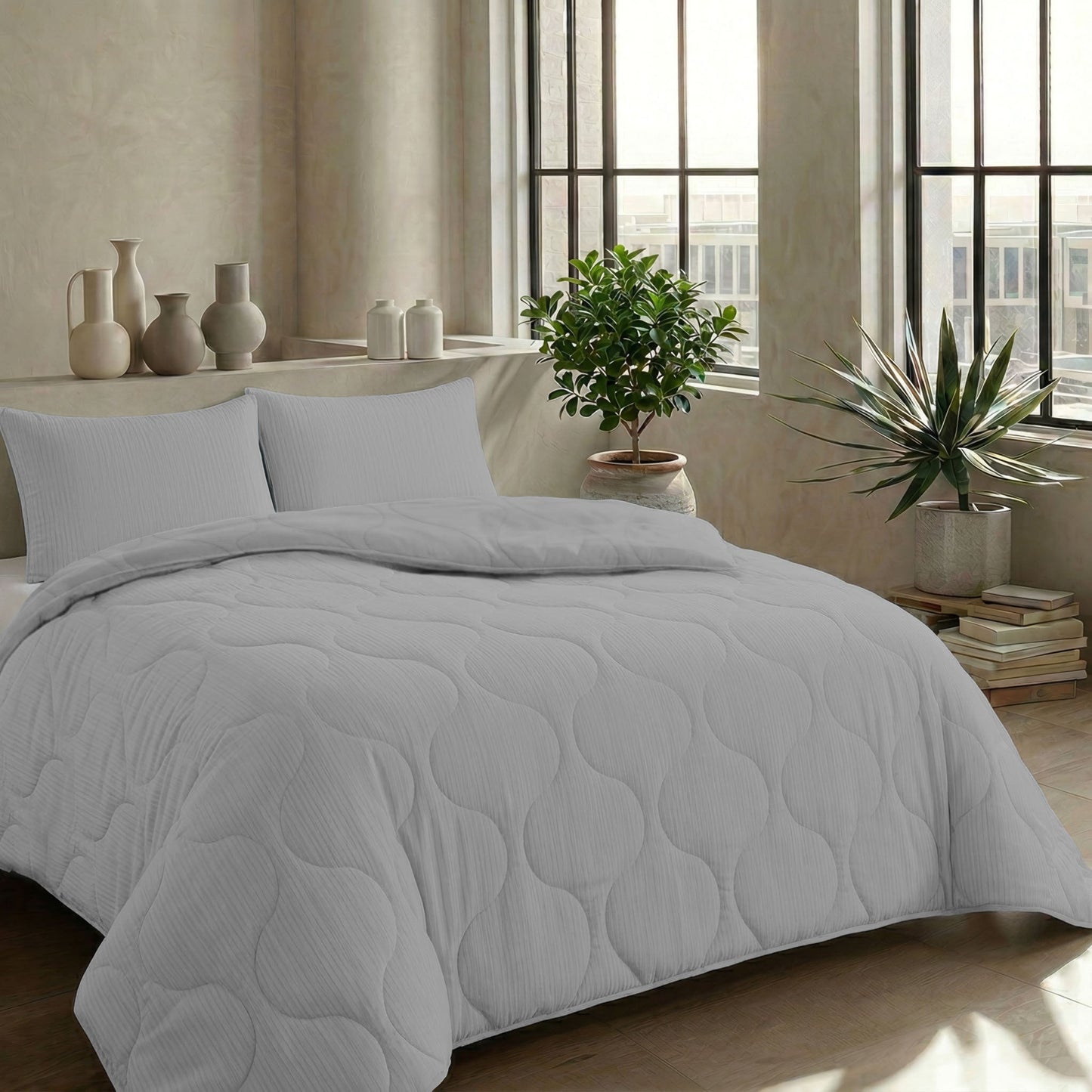 Zelesta Special Muslin Summer Duvet - Light Grey