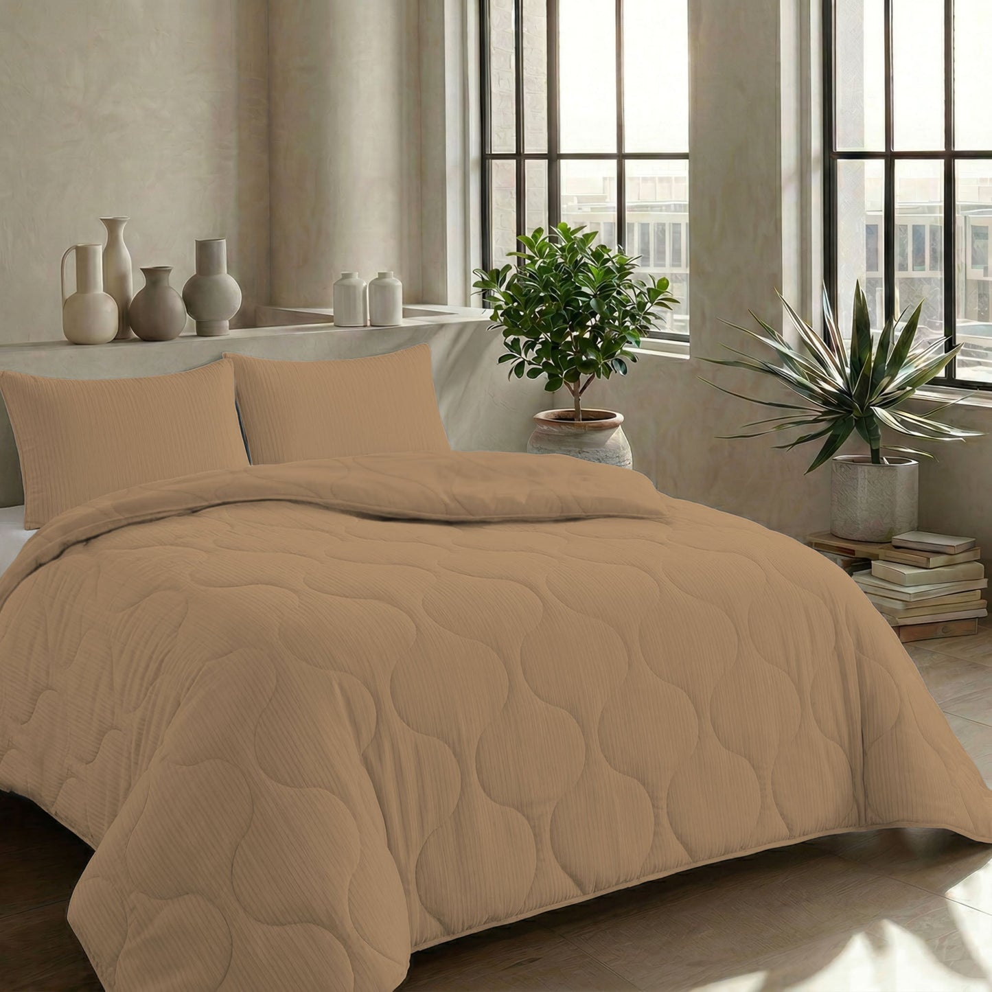 Zelesta Special Muslin Couette Été - Beige doux chaud