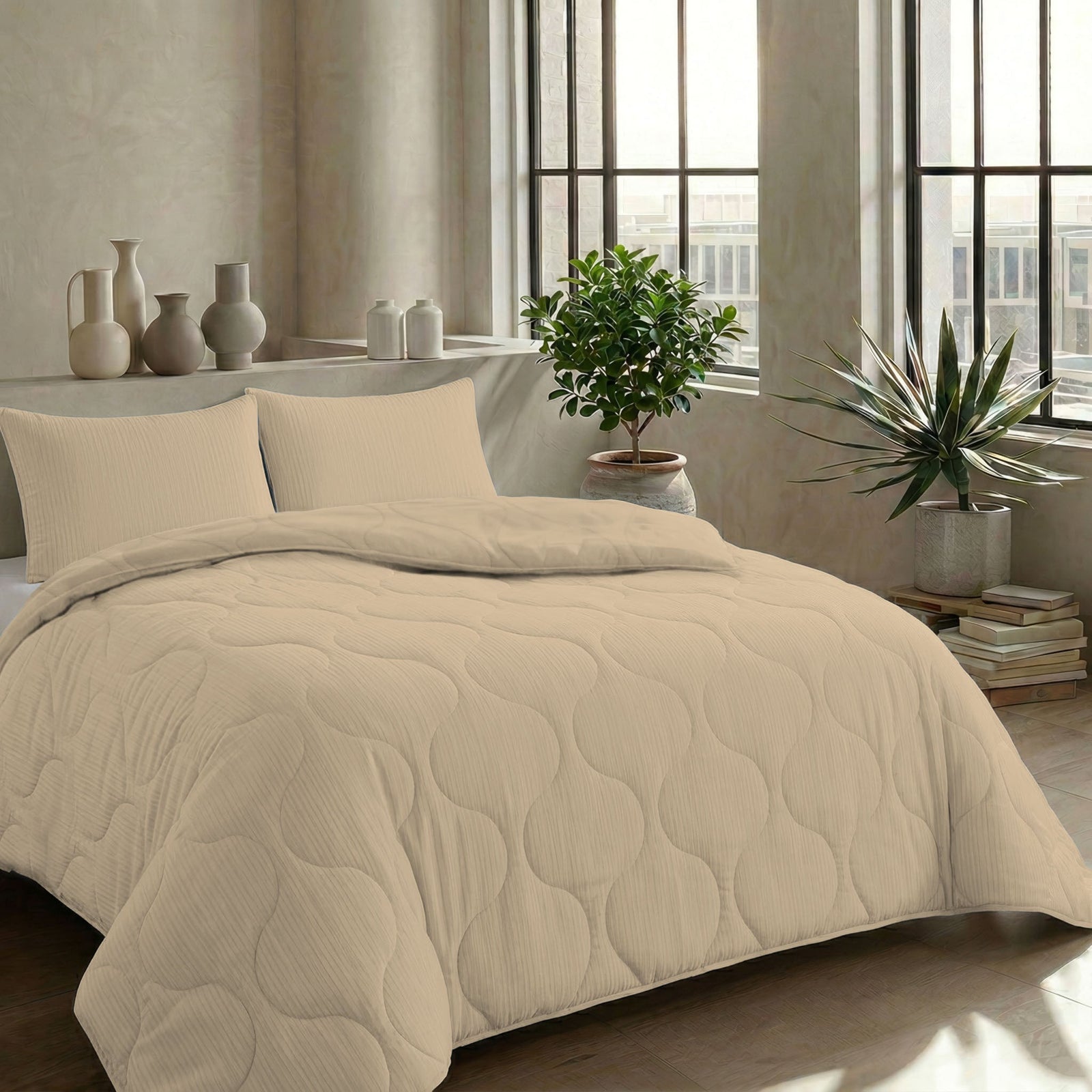 Zelesta Special Muslin Summer Duvet - Soft Butter Yellow, product view 4